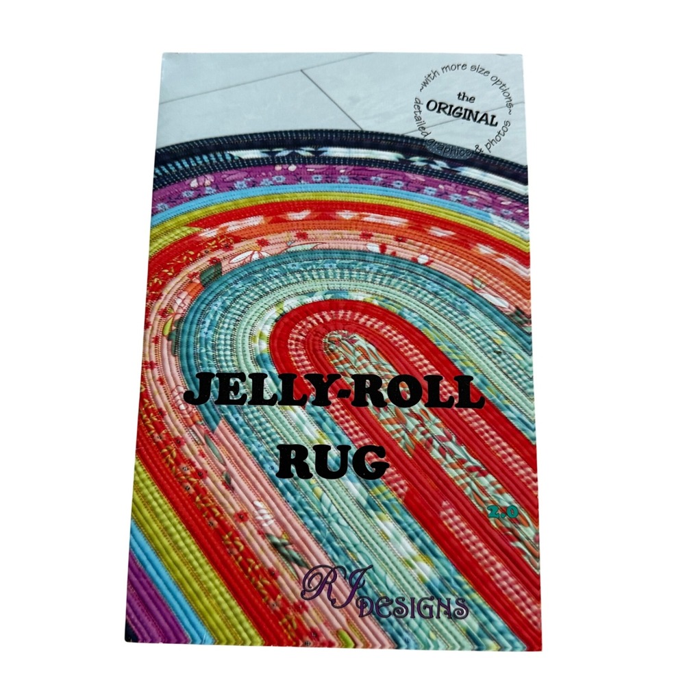 RJ Designs Jelly-Roll Rug 2.0 Sewing Pattern Roma Lambson RJD 100 Oval Rugs